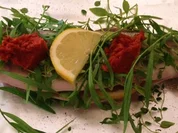 Forelle meets Kräuter und Tomatenbutter - Rezept