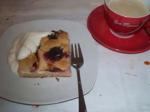 Pflaumenkuchen mit Pudding und Streuseln á lá Mama - Rezept