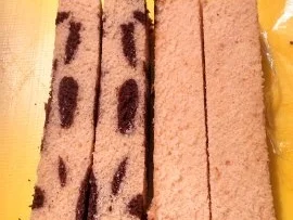 Rezept: Chevy´s Battenberg Cake ... very traditional British... Bild Nr. 7 Chevy´s Battenberg Cake ... very traditional British... - Rezept - Bild Nr. 7