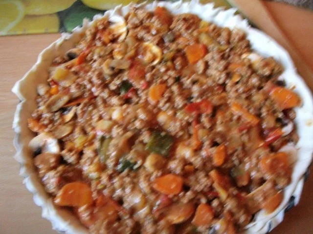 Champigon -Bolognese  - Tarte - Rezept - Bild Nr. 6