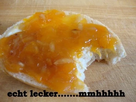 Aprikosen-Birnen Konfitüre mit Haselnusskrokant - Rezept - Bild Nr. 15