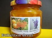 Aprikosen Konfitüre mit Mandeln-Lavendel und Honig - Rezept