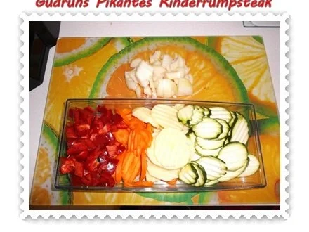 Rezept: Fleisch: Pikantes Rinderrumpsteak mit gedämpften Gemüse Bild Nr. 7 Fleisch: Pikantes Rinderrumpsteak mit gedämpften Gemüse - Rezept - Bild Nr. 7