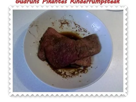 Rezept: Fleisch: Pikantes Rinderrumpsteak mit gedämpften Gemüse Bild Nr. 4 Fleisch: Pikantes Rinderrumpsteak mit gedämpften Gemüse - Rezept - Bild Nr. 4
