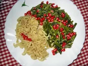 Rezept: Prinzessbohnen in Rahm/Granatapfel/Kรคse - Soรe Prinzessbohnen in Rahm/Granatapfel/Kรคse - Soรe - Rezept