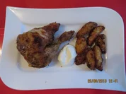 Kochen: Knuspriges Maishähnchen mit Wedges - Rezept