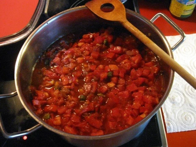 Rezept: Tomaten - Paprika Sugo selbst gemacht Bild Nr. 8 Tomaten - Paprika Sugo selbst gemacht - Rezept - Bild Nr. 8