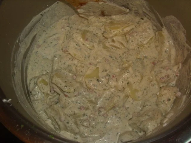 Panierte Schnitzel mit Mischgemüse und Schmandkartoffeln - Rezept - Bild Nr. 5