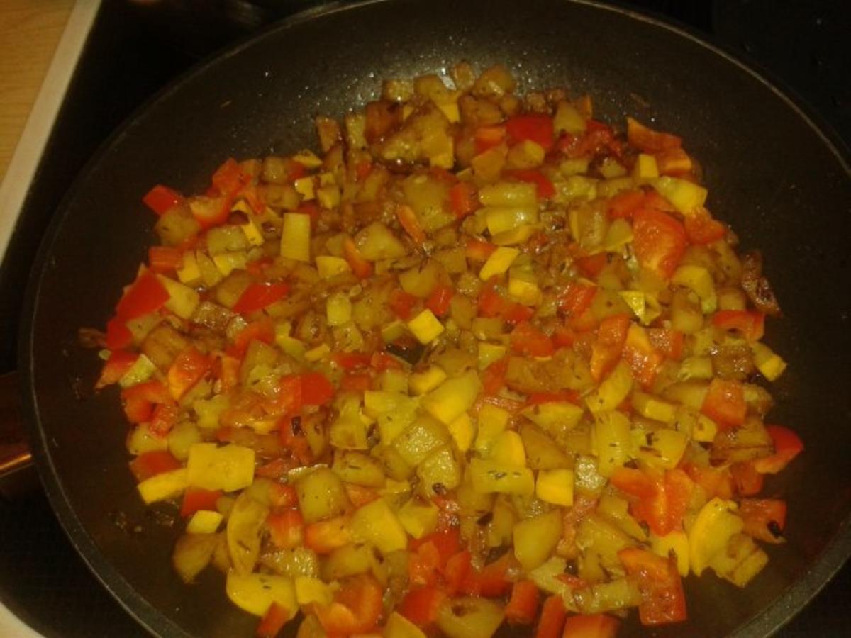 Kartoffelpfanne mit Sommergemüse - einfach - 42 kcal/100g