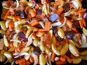 Ofengemüse mit Putenbrust - Rezept