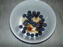 Griechischer Joghurt mit Honig, Nüssen und Blaubeeren - Rezept