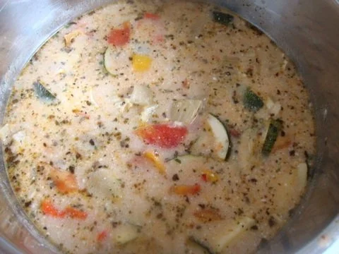 Rezept: Heiße Brühe mit geröstetem Mediteranem Gemüse Bild Nr. 16 Heiße Brühe mit geröstetem Mediteranem Gemüse - Rezept - Bild Nr. 16