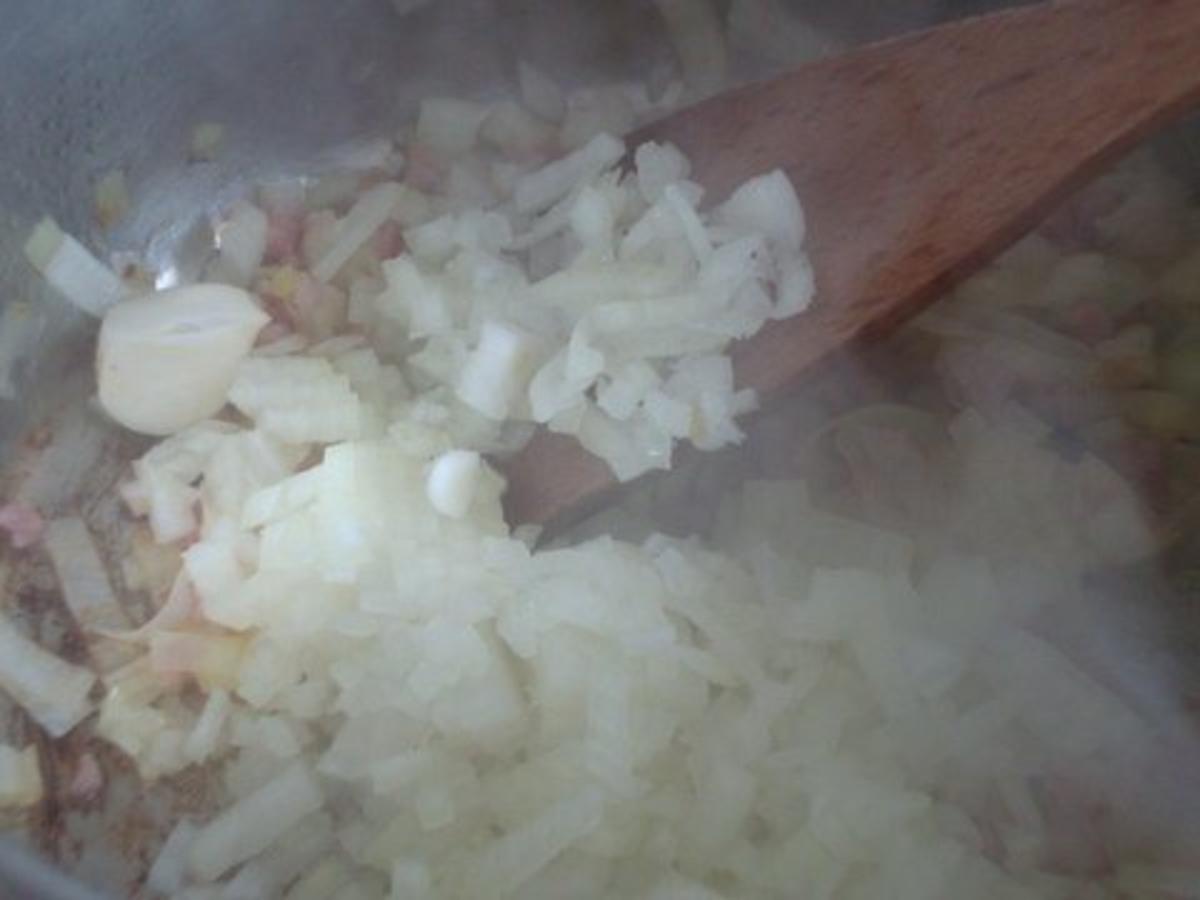 feine Speck - Käse Suppe mit Kartoffeleinalge - Rezept - Bild Nr. 7