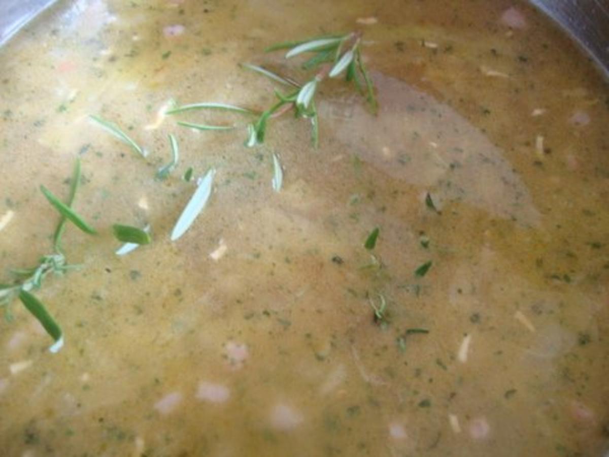 feine Speck - Käse Suppe mit Kartoffeleinalge - Rezept - Bild Nr. 10