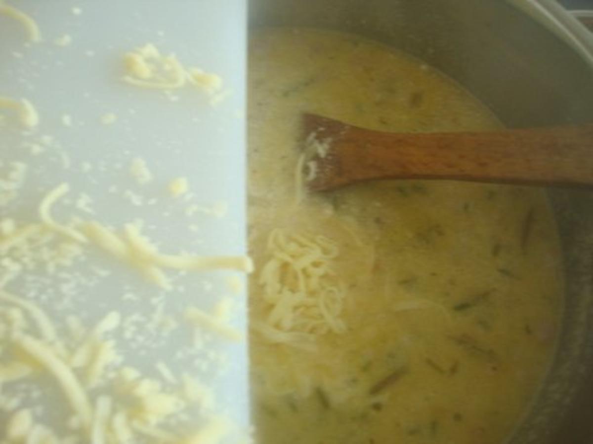 feine Speck - Käse Suppe mit Kartoffeleinalge - Rezept - Bild Nr. 13