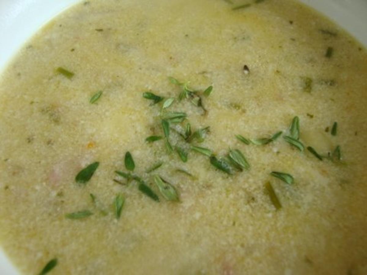 feine Speck - Käse Suppe mit Kartoffeleinalge - Rezept - Bild Nr. 14