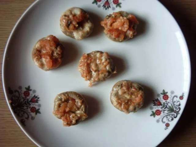 Champignons gefüllt 4 - Rezept