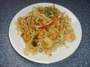 Chinesische Nudeln mit Garnelen - Rezept