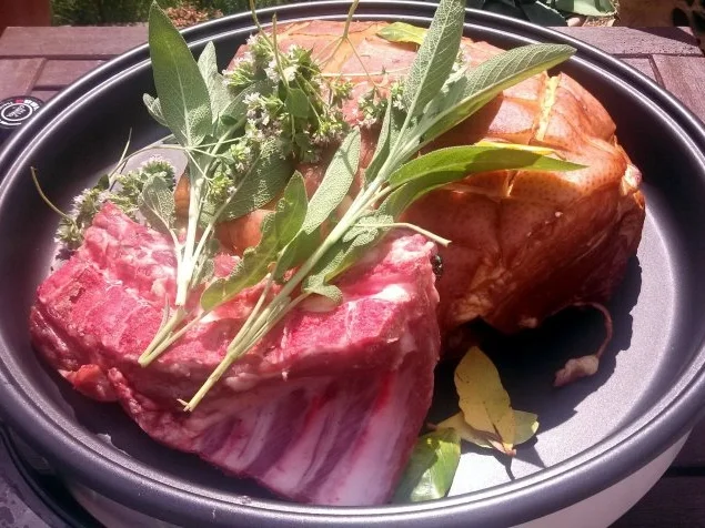 Schinken in Brotteig vom Grill   " Prager Schinken " - Rezept - Bild Nr. 2