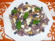 Nudeln mit Blaubeeren und Feta - Rezept