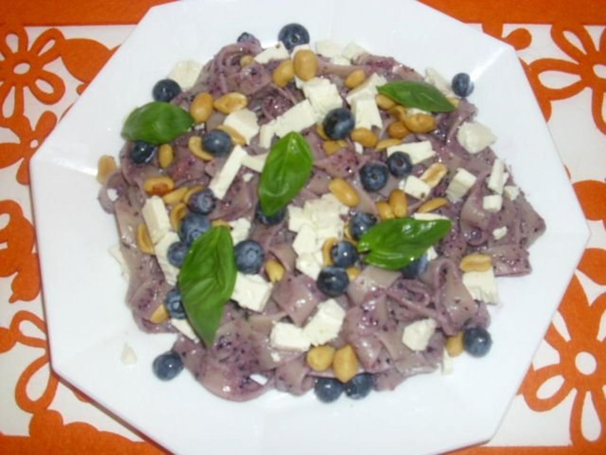 Nudeln mit Blaubeeren und Feta - Rezept Von Einsendungen Mandellady