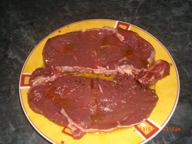 Beiridschnitte gegrillt mit Schafkäse überbackenes Pita Bread - Rezept - Bild Nr. 4