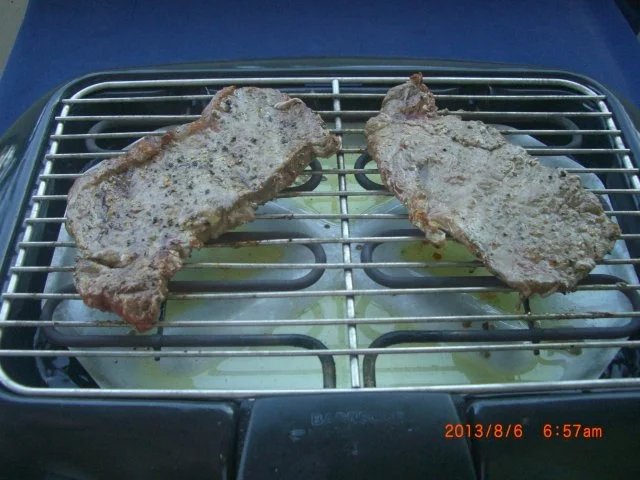 Beiridschnitte gegrillt mit Schafkäse überbackenes Pita Bread - Rezept - Bild Nr. 5