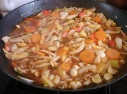 Rezept: Hähnchenbrustfilet-Gemüse-Wok süss-sauer Hähnchenbrustfilet-Gemüse-Wok süss-sauer - Rezept