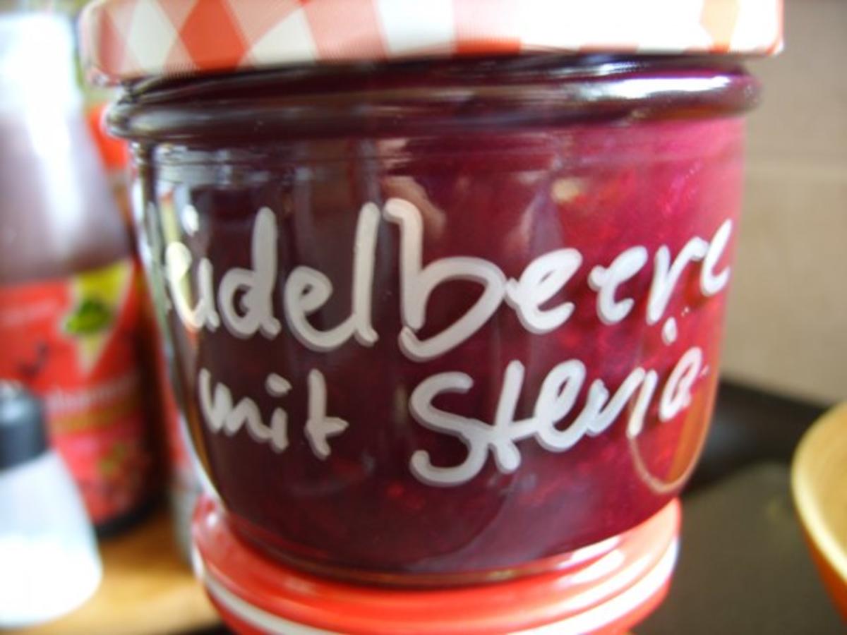 Bilder für Stevia: Heidelbeermarmelade Rezept