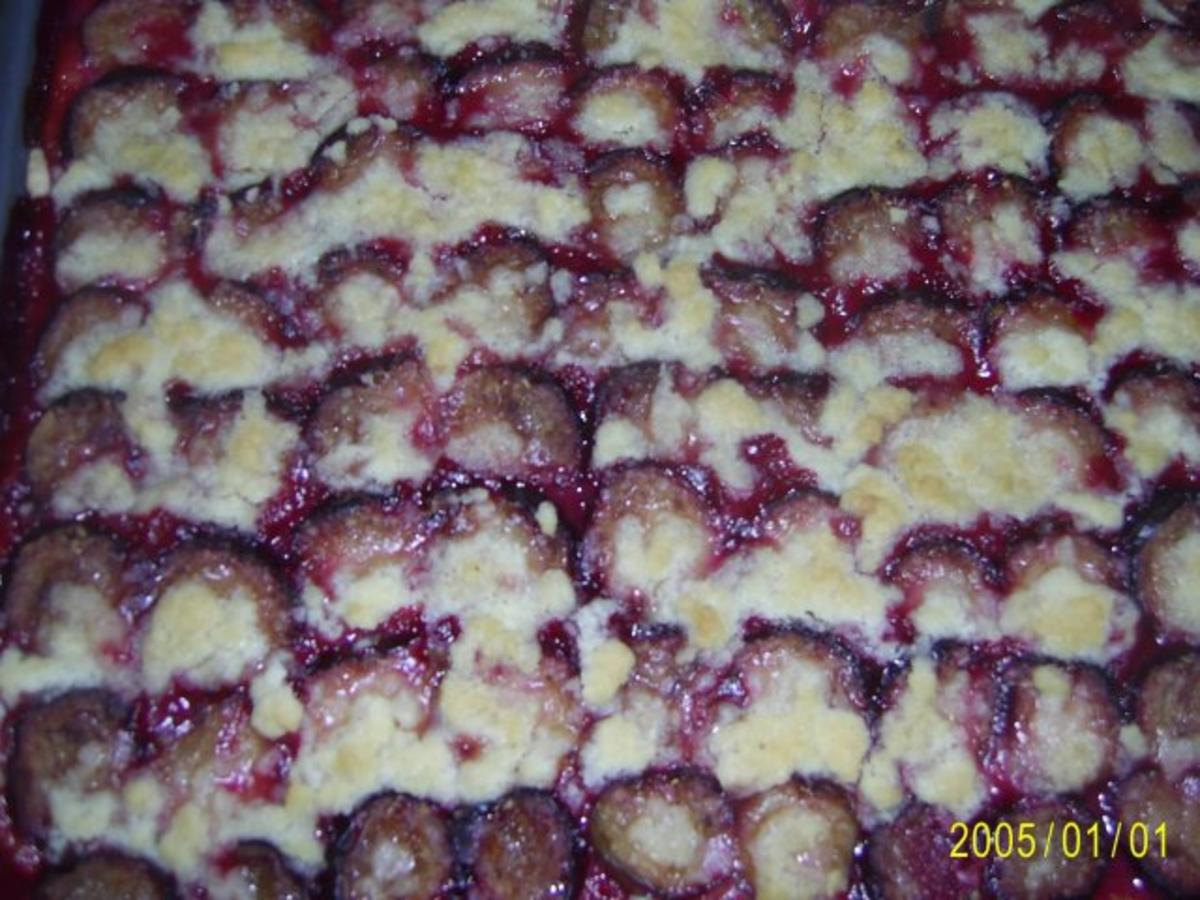 Kuchen: saftige Zwetschgen mit Butterstreuseln - Rezept - Bild Nr. 3
