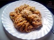 Zuchini Spaghetti mit Pesto - Rezept
