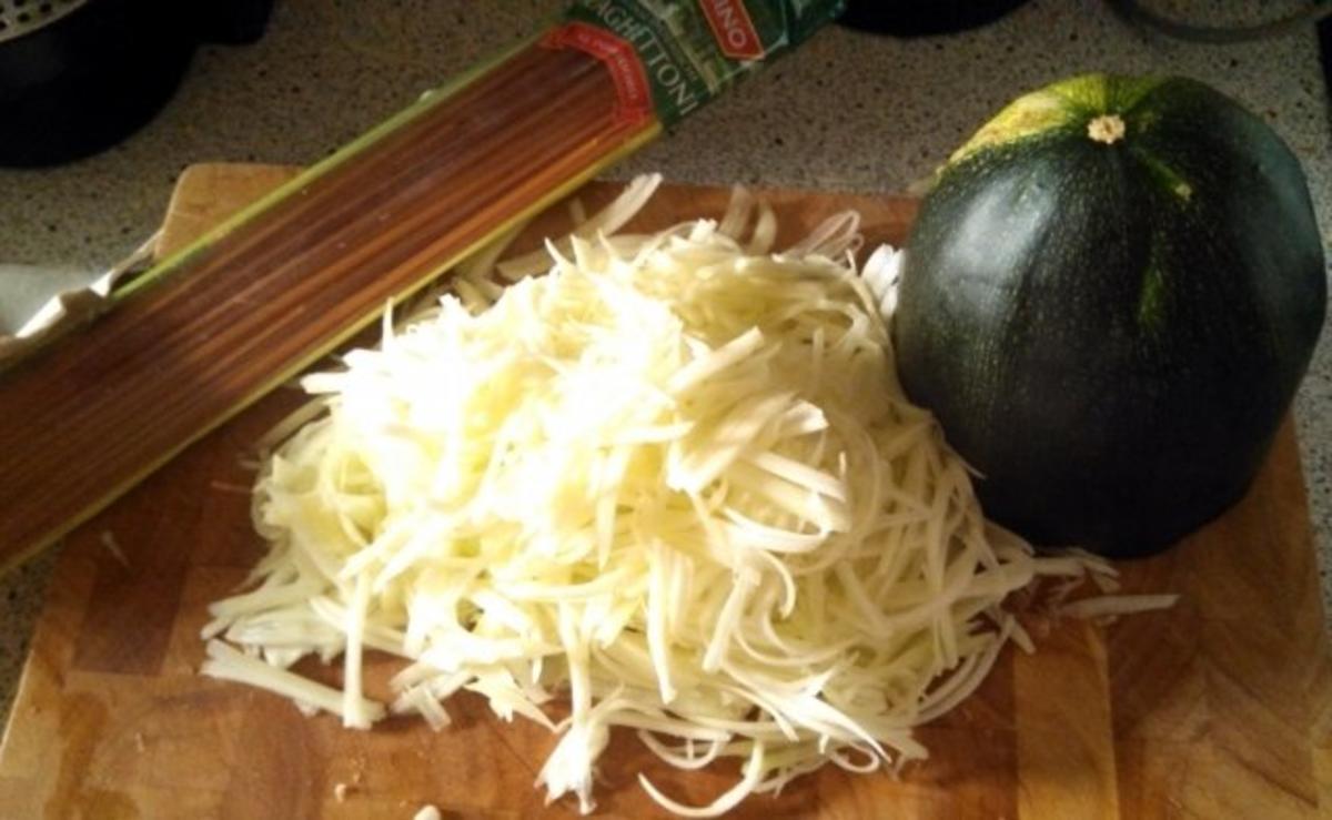 Zuchini Spaghetti mit Pesto - Rezept - Bild Nr. 2