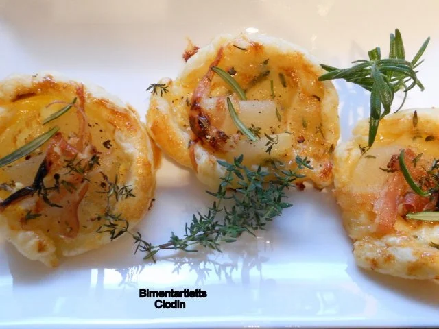 Herzhafte Birnentartletts - Rezept