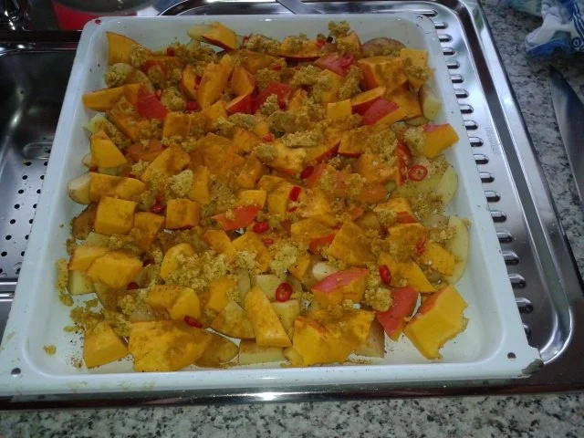 Ofenkartoffeln  mit Hokkaidokürbis - Rezept - Bild Nr. 4