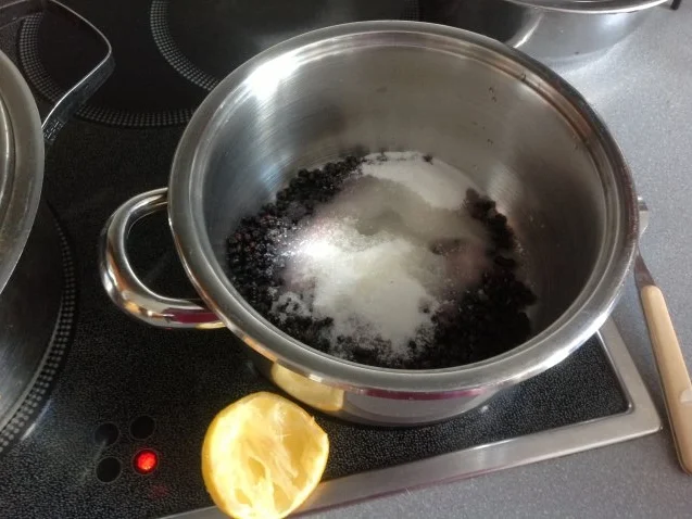 Rezept: Leckerer Holunderbeersirup frisch&fruchtig zur Saison Probierportion Bild Nr. 5 Leckerer Holunderbeersirup frisch&fruchtig zur Saison Probierportion - Rezept - Bild Nr. 5