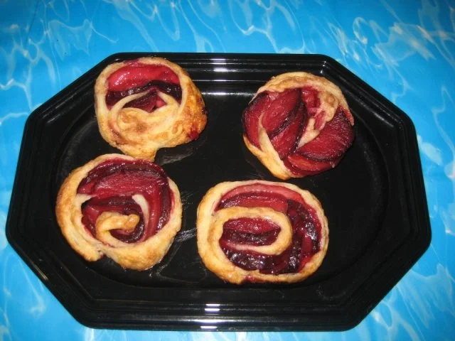 Pflaumen Schnecken - Rezept