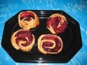 Pflaumen Schnecken - Rezept