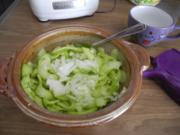 Salate : Gurkensalat mit Gemüsebrühe* und Minzzucker - Rezept