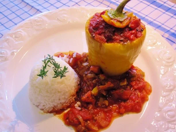 Gefüllte Paprikaschoten - mediterran - Rezept - Bild Nr. 7