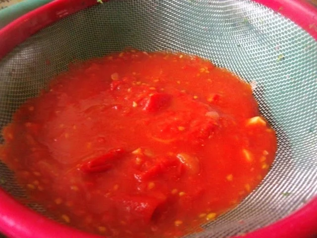 Parmesannudeln in Tomatensauce und Jägerschnitzel - Rezept - Bild Nr. 8