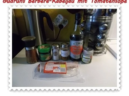 Fisch: Berbere-Kabeljau mit Backkartoffeln und Tomaten-Specksoße - Rezept - Bild Nr. 7