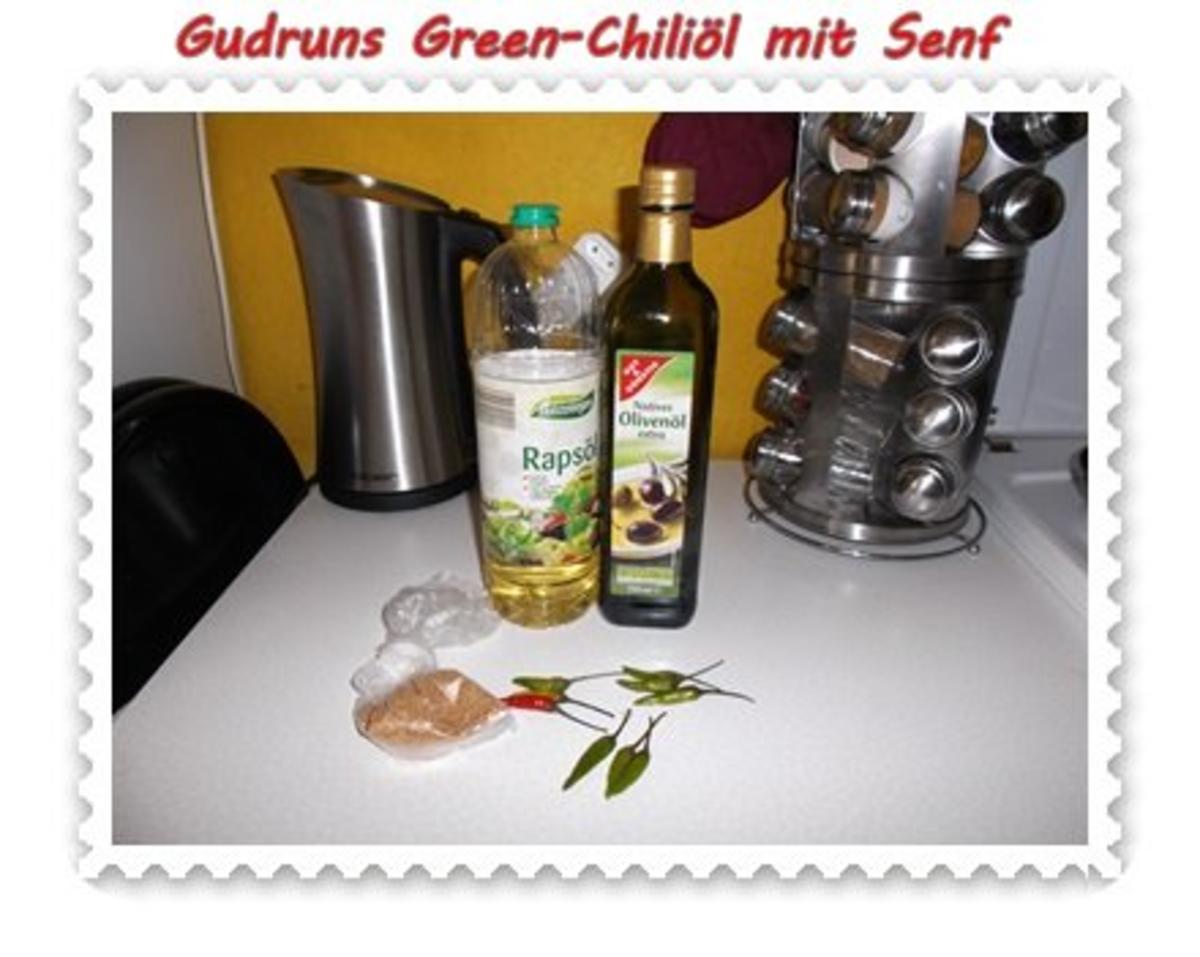 Öl: Green-Chiliöl mit Senf - Rezept - Bild Nr. 2