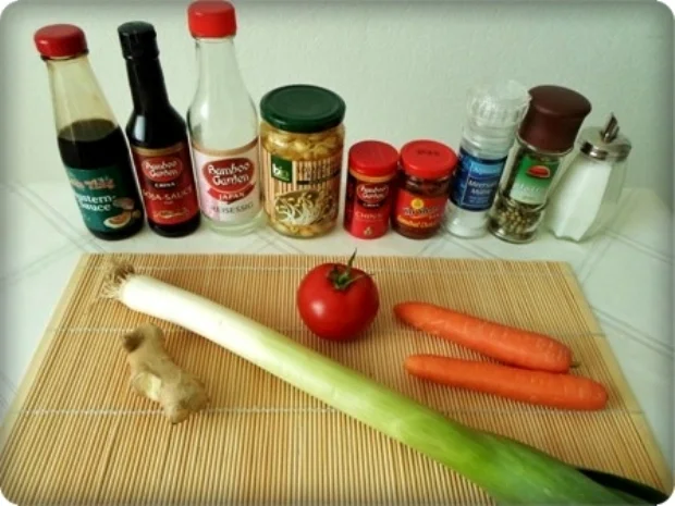 Scharf- saure  Pekingsuppe  mit frischen Shiitake - Rezept - Bild Nr. 9