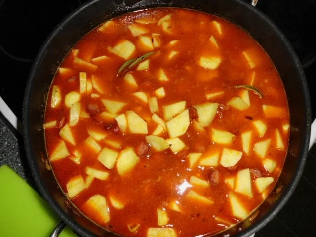 Rezept: Ungarische Kartoffeln mit Kaminwurzel Bild Nr. 12 Ungarische Kartoffeln mit Kaminwurzel - Rezept - Bild Nr. 12