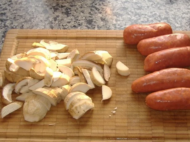 Kartoffel-Sellerie-Apfelstampf mit Steinpilzen und Chorizo - Rezept - Bild Nr. 2