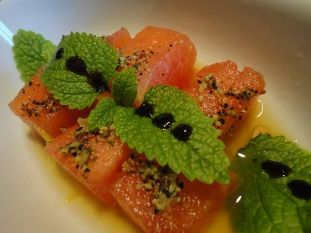 Rezept: marinierte Pfeffer Melone marinierte Pfeffer Melone - Rezept