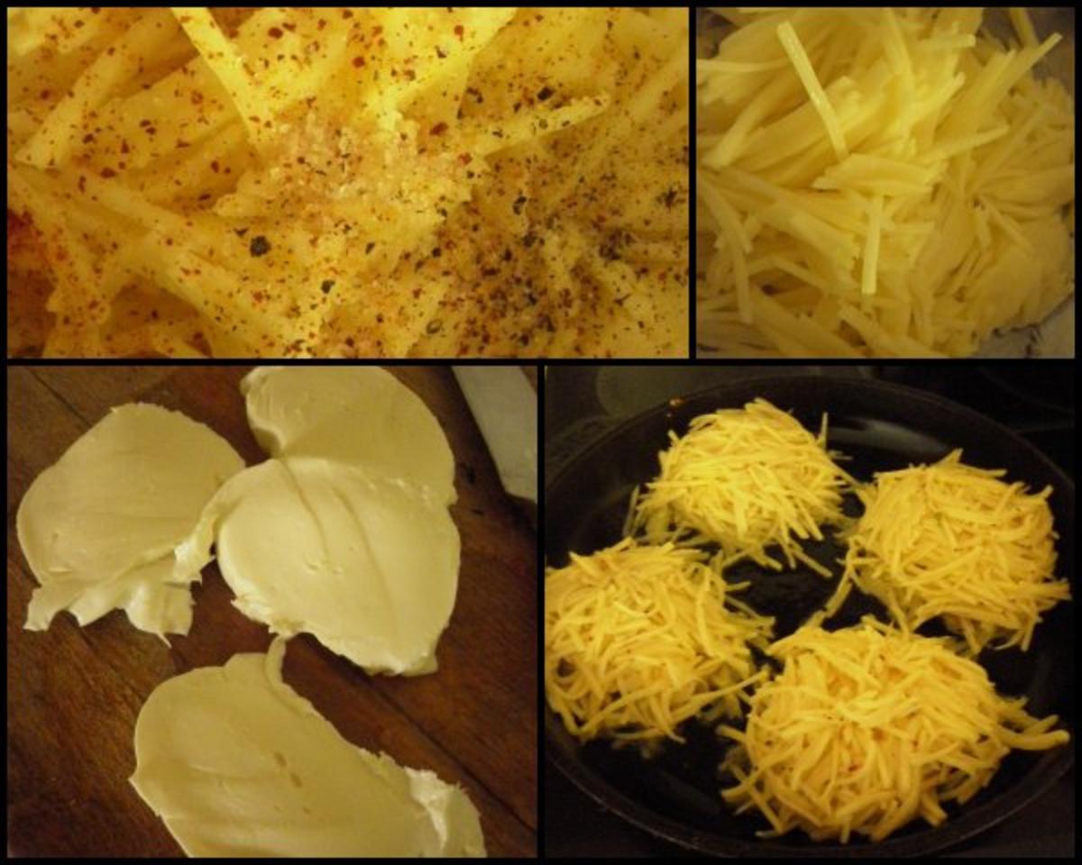 Mozzarella mit Kartoffelkruste und sahnige Hexenröhrlinge - Rezept - Bild Nr. 2