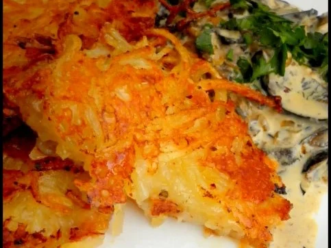 Mozzarella mit Kartoffelkruste und sahnige Hexenröhrlinge - Rezept - Bild Nr. 4