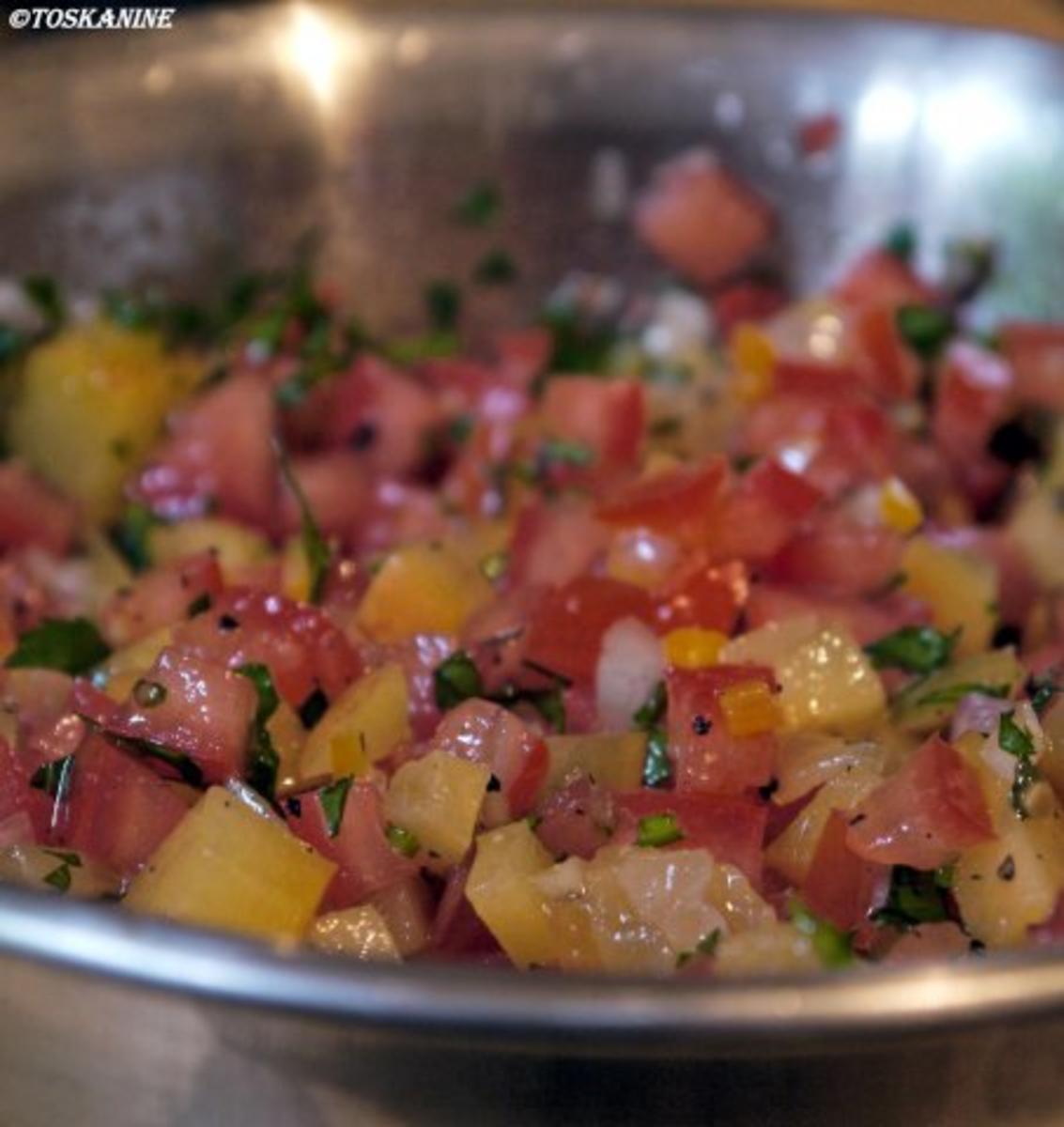 Burrata mit Pflaumen-Tomaten-Salsa - Rezept - Bild Nr. 8