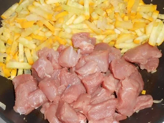 Schweinefilet mit Zucchinigemüse und Bandnudeln - Rezept - Bild Nr. 5